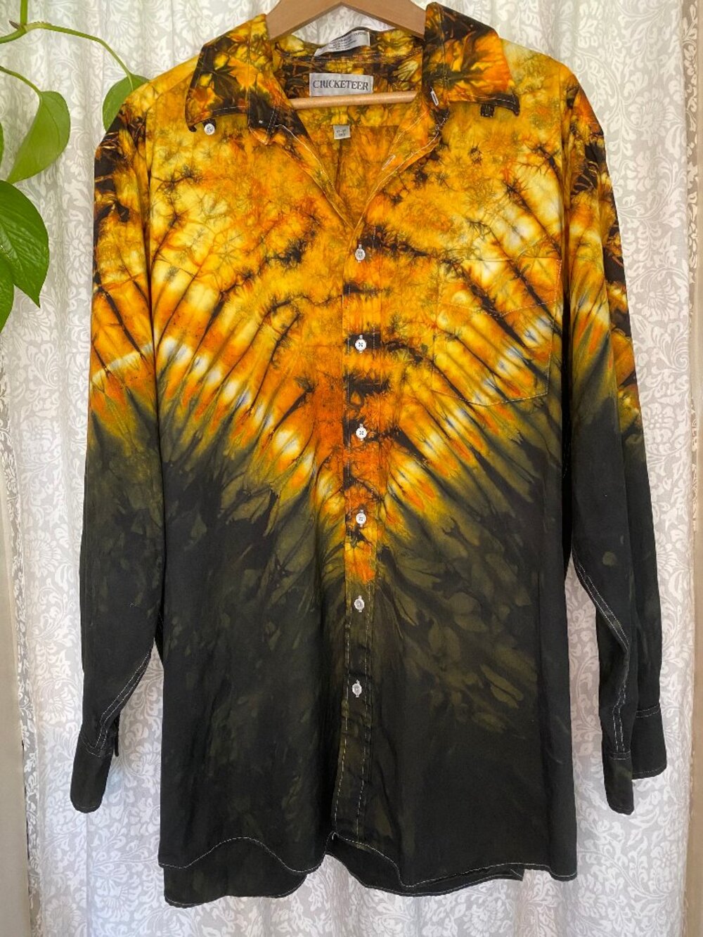 VINTAGE Cricketeer — Tie-Dye Oxford Shirt